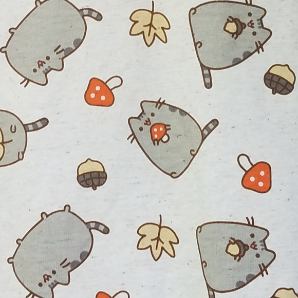 NWT Light Gray Pusheen Cat Fall-themed Sweatshirt - Picture 8 of 8
